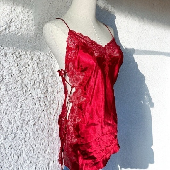 La Senza Y2K lace  up sides satin slip dress S - Picture 1 of 7